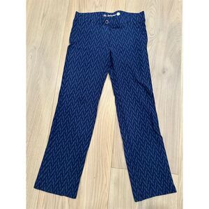 Betabrand Women's Blue Chevron Dress Yoga Pants Size S Petites